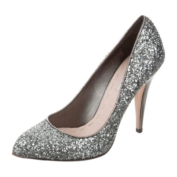 Miu Miu Metallic and Silver Pumps - Picture 2 of 5